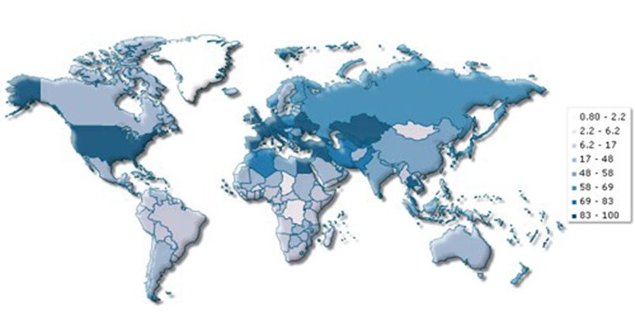 Countries with lowest % of paved roads Countries with lowest % of paved roads